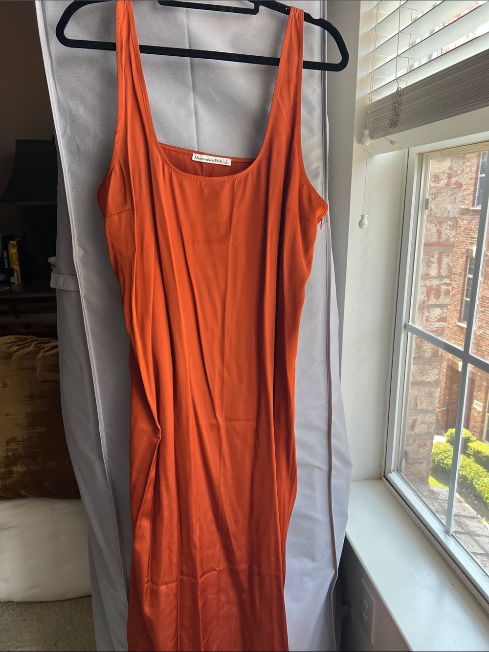 Abercrombie & Fitch Rust Orange Slip Dress